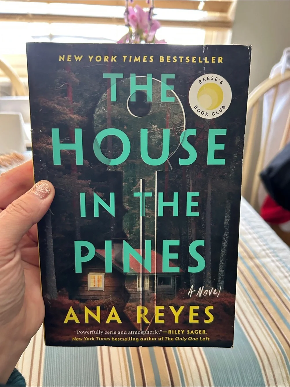 The House in the Pines by Ana Reyes - Teal & Black Cover
